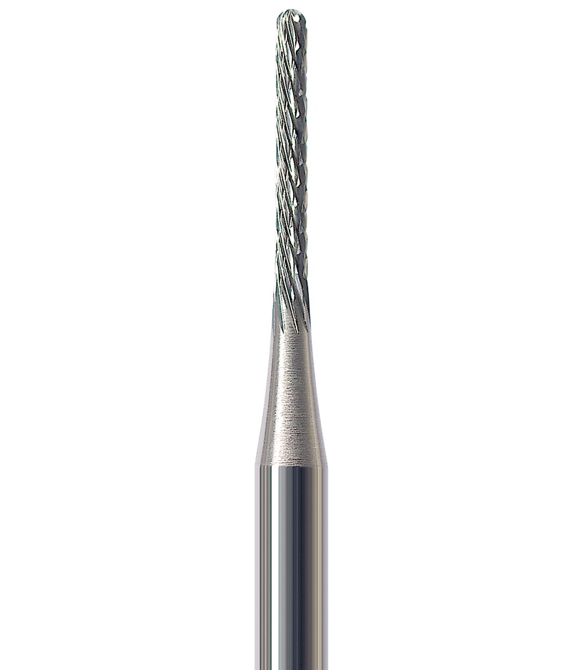 Fresa paralela con dentado cruzado, punta redonda HF364XR-010